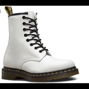 White Dr. Martens 1460